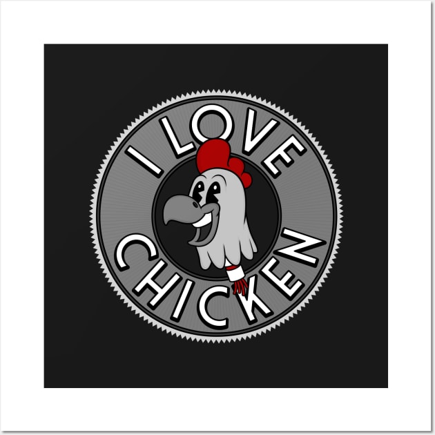 Chicken Love Wall Art by Woah_Jonny